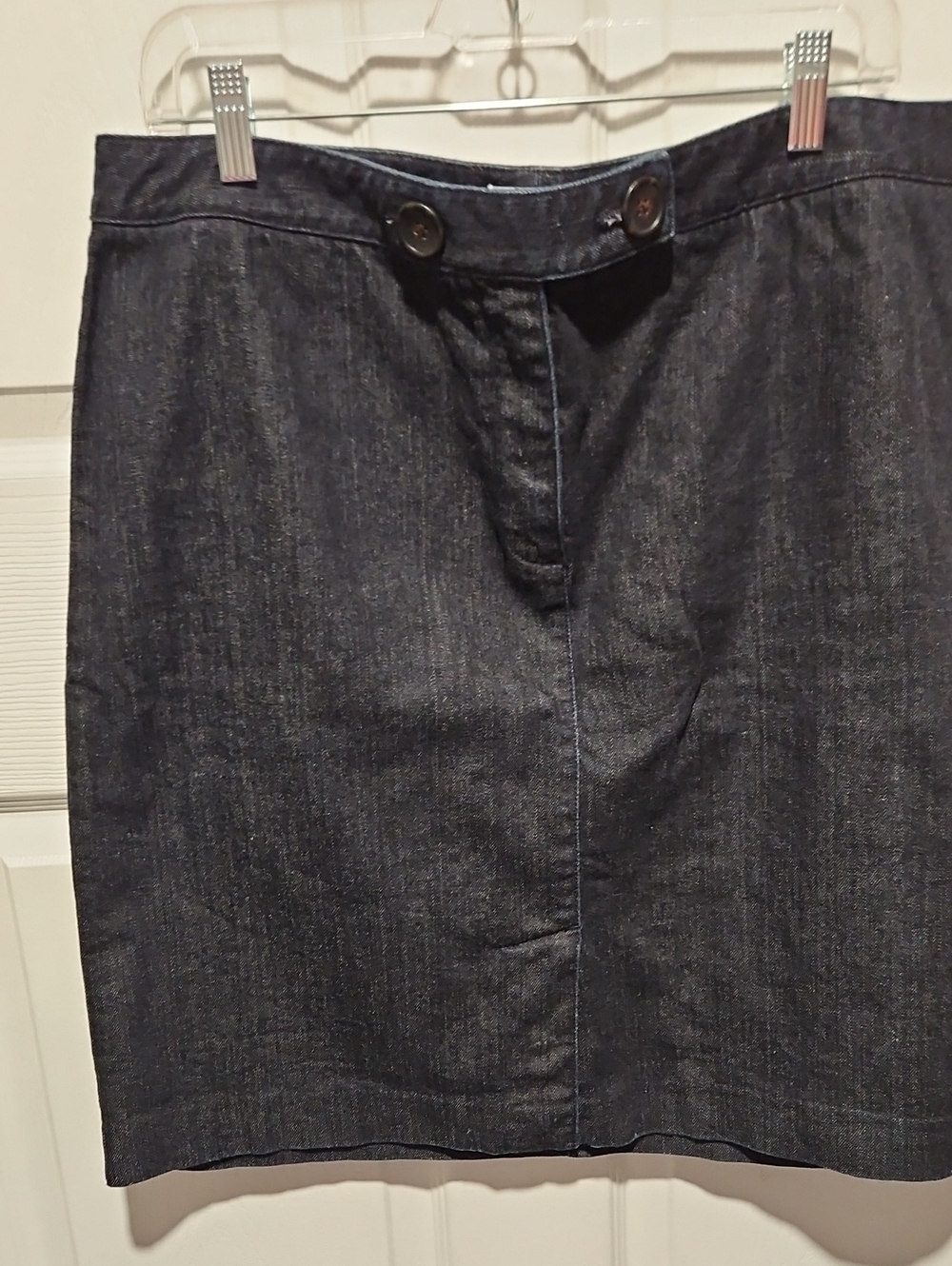 Talbots Dark Indigo Stretch Denim Skirt